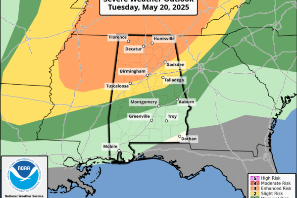 SEVERE Storms with Strong Tornadoes Possible Tuedsay